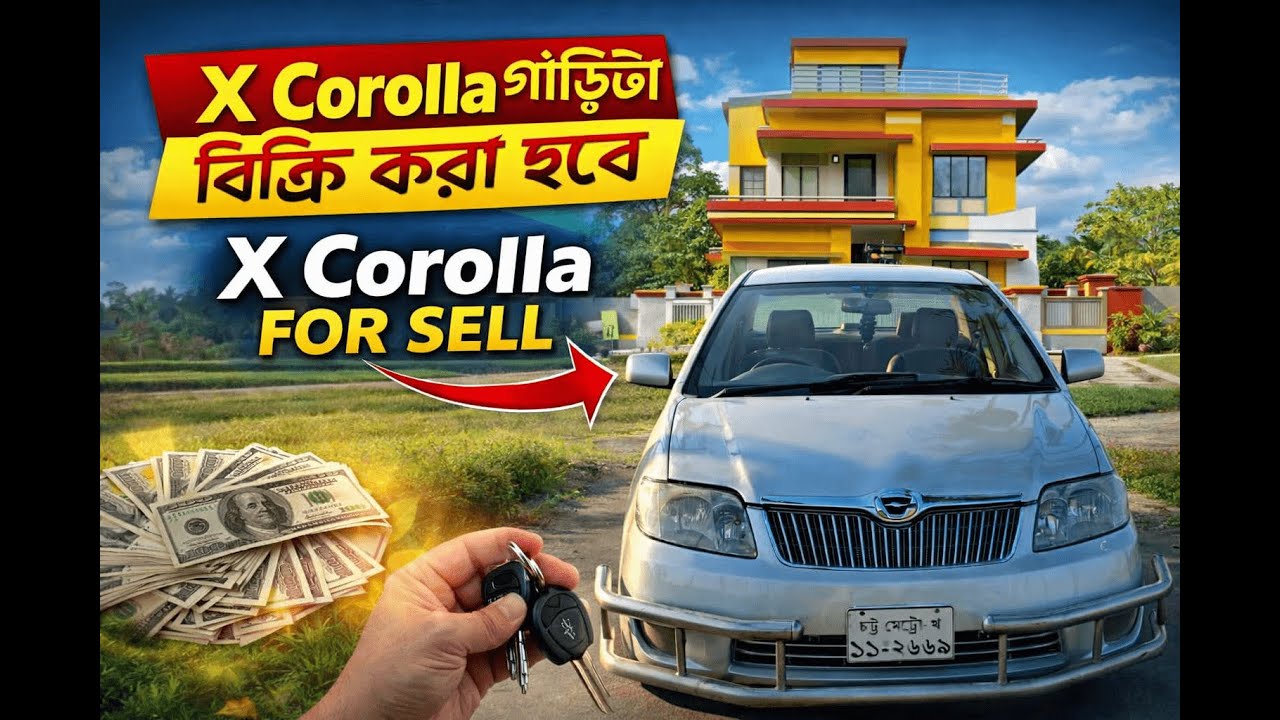 X Corolla গাড়িটা বিক্রি করা হবে, X Corolla for sell