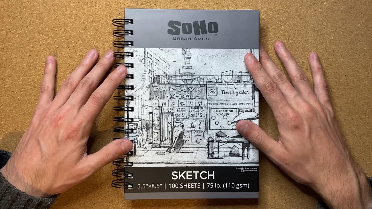 Drawing in My New Sketchbook for the First Time - YouTube