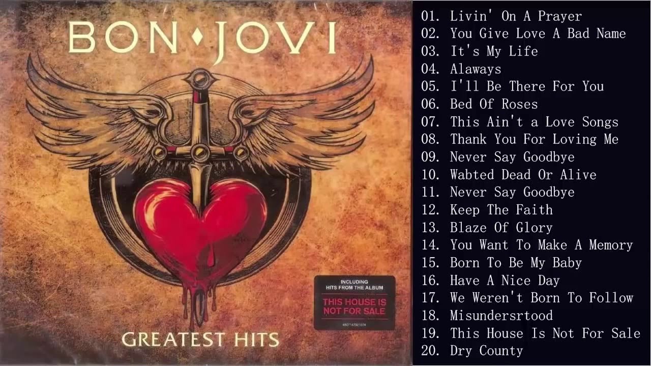 Bon Jovi Greatest Hits Full Album (Grandes Exitos De Coleccion) Rock