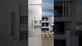Sketch To Simple House Rendering