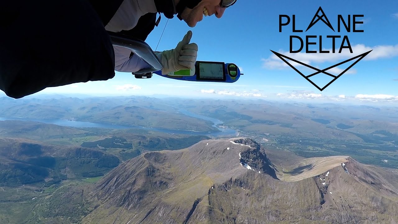 Best view of Ben Nevis & Glencoe, ever - 8000ft from a hang glider!