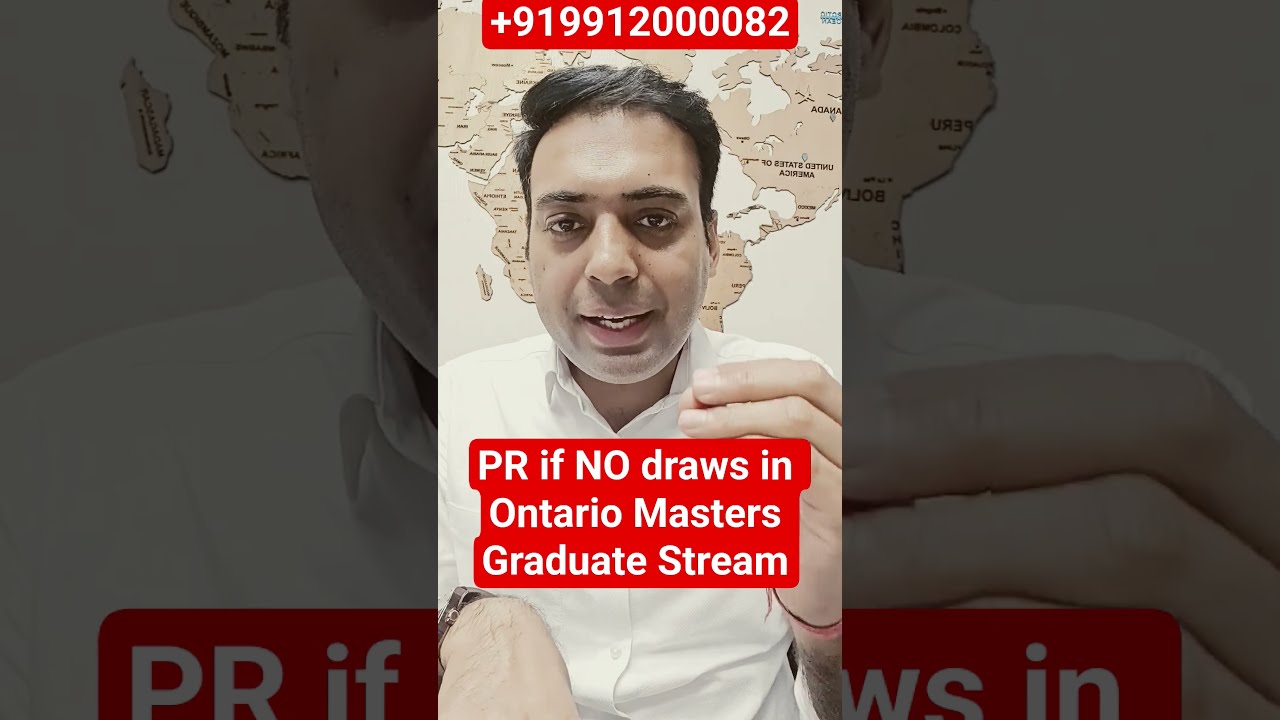 How To Get Canada PR If NO Draws In Ontario Masters Graduate Stream Canadapr