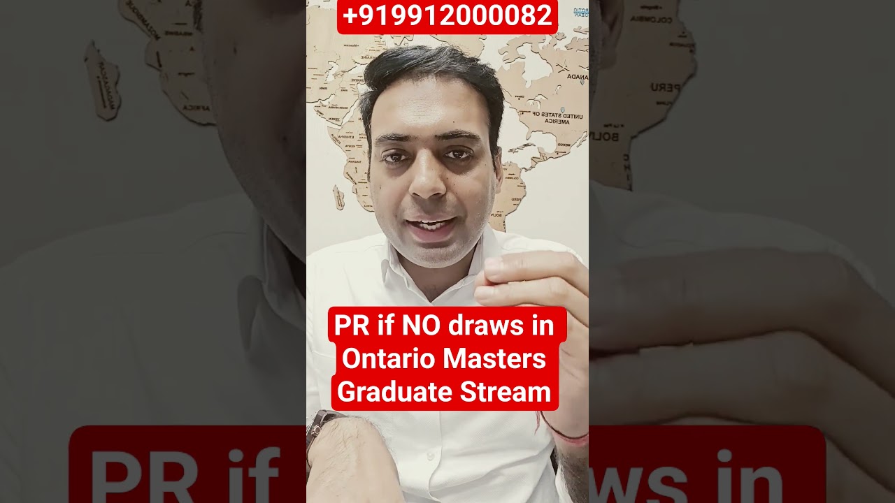 How to get Canada PR if NO draws in Ontario Masters Graduate Stream? 