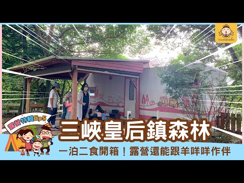 【台灣露營】三峽皇后鎮森林露營車一泊二食開箱！台北開車不到1小時，就能跟羊咩咩作伴來場超豪華體驗
