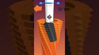 Stack Ball - Blast through platforms ! Walkthrough Levels 45 #shorts screenshot 5