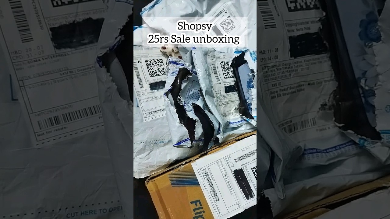 unboxing :  shopsy 25re sale unboxing | shopsy under 50rs hual video 