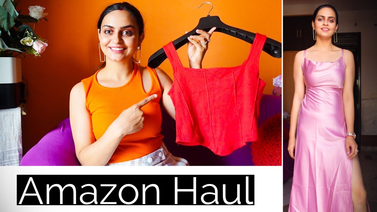 Trendy Crop Tops Haul Zara dupes on Amazon YouTube