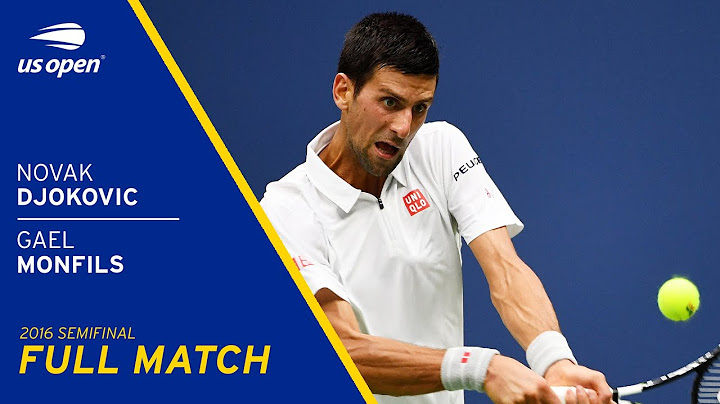 Novak Djokovic vs Gael Monfils Full Match | 2016 US Open Semifinal