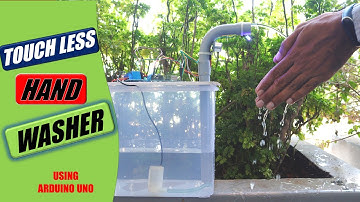 How to make "TOUCHLESS HAND WASHER" using Arduino UNO-Full steps with code.
