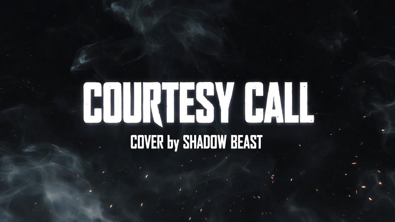 THOUSAND FOOT KRUTCH - COURTESY CALL (Cover by Shadow Beast, Lyric Video)