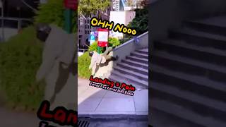 Ranking Painfull Skateboard Landings level 1 vs Level 100 #shorts #fails #painful #skateboarding