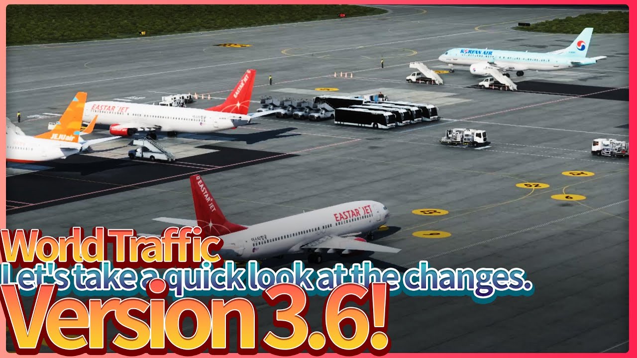 XPlane, World Traffic 3.6 update is out. YouTube