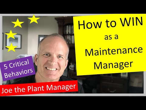 How to WIN as a Maintenance Manager - 5 skills to master