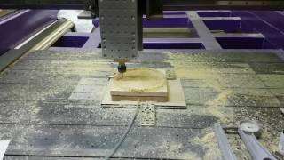 DIY CNC single vacuum fixture test
