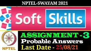 NPTEL | "Soft Skills" | Assignment-3 | Most Probable Answers screenshot 3