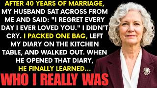After 40 Years, He Told Me He Regretted Every Day — I Left Him with Just a Diary. When He Opened It