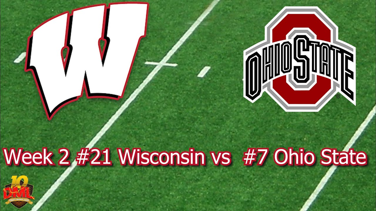 College Football 25: #21 Wisconsin vs #7 Ohio State Highlights - YouTube