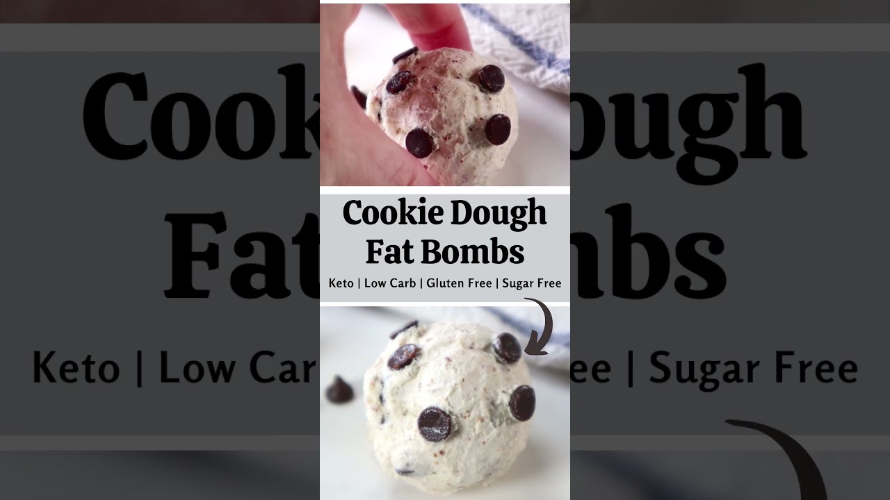 Cookie Dough Fat Bombs  Keto Sugar Free 