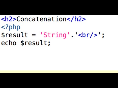 Concatenate php