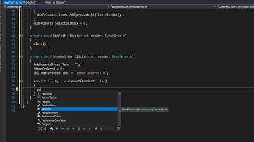 C# Projects for Beginners: Shopping Cart 5/8