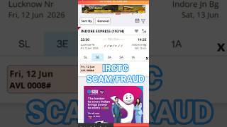 IRCTC Scam/Fraud in the name of advance Booking | Indian Railway #irctc #fraud #scam #railway