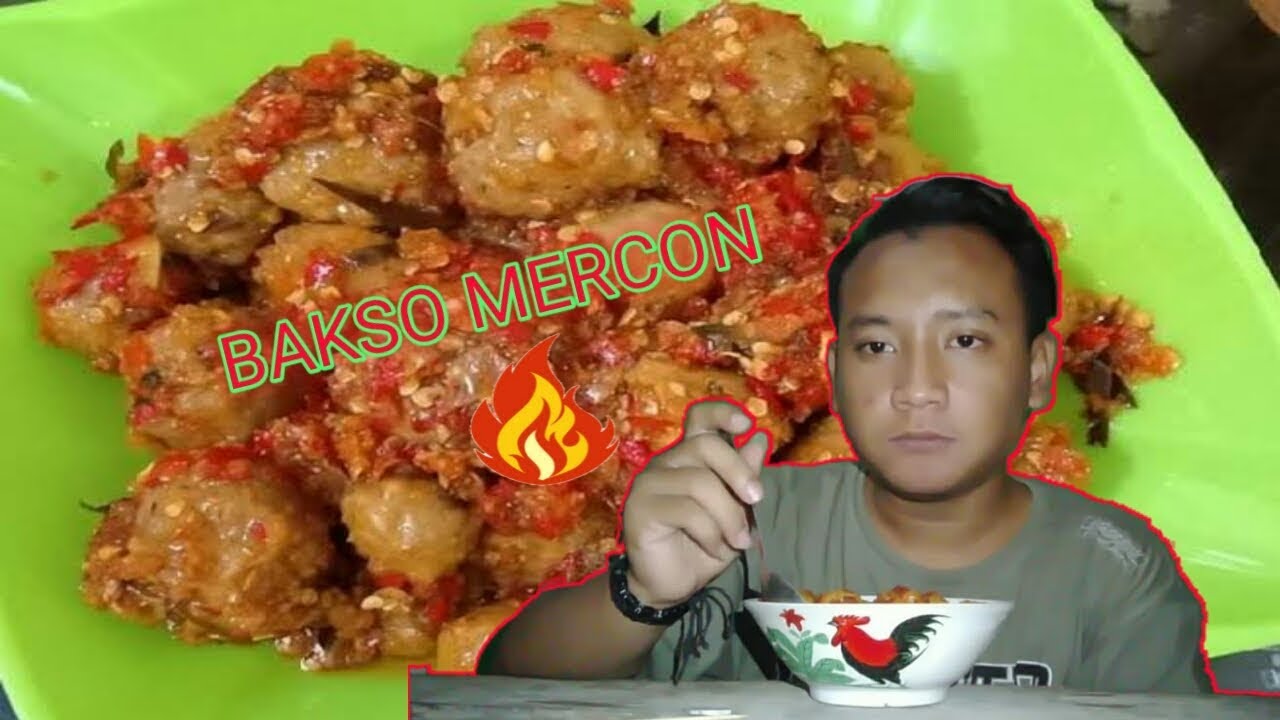 ASMR MUKBANG BAKSO MERCON + BON CABE LEVEL 15 - YouTube