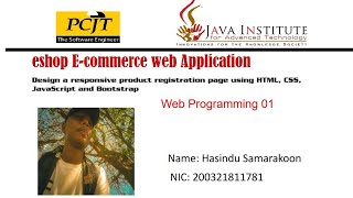 web application 1 | java institute | 1st year | web programing | assignment| Task 13
