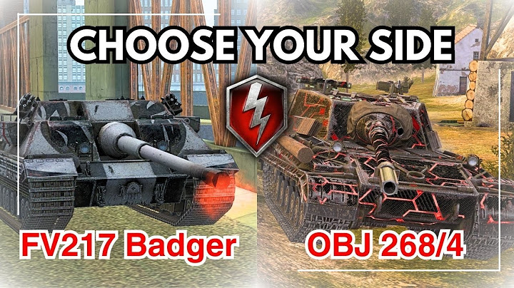 FV217 Badger vs OBJ268/4 | Choose Your Side | WOT Blitz Ace Mastery Gameplay