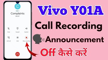 how to call recording without announcement in vivo y01a, vivo y01a call recording