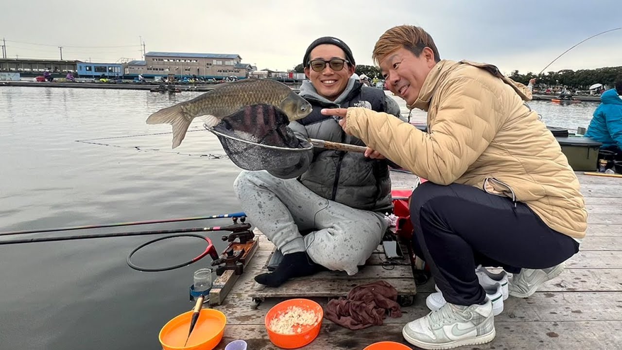両グル‼ 底釣りで椎の木湖の大型乱舞‼ そっちのハリス氏も0.6号‼