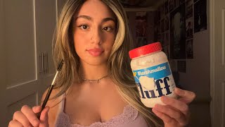 ASMR| Marshmallow fluff (spoolie sounds)