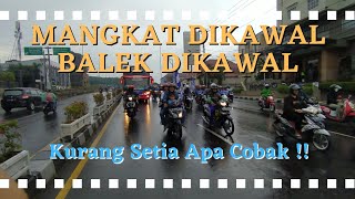 PANSER BIRU DAN SUPPORTER BAYANGKARA KAWAL BUS PSIS SAMPAI KE MES