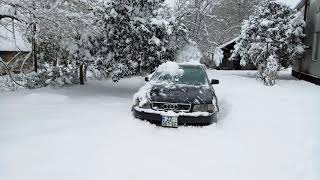 Audi a4 quattro (b5) 1.8T AEB in Snow !