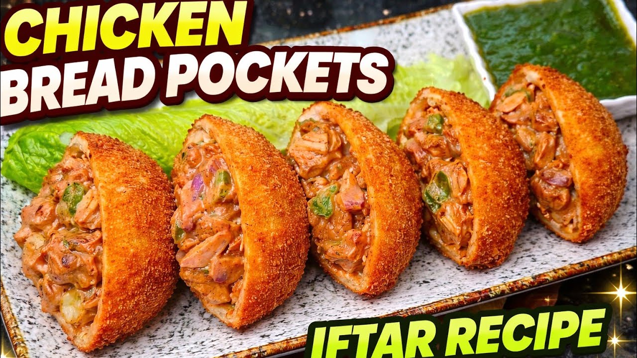 Crispy Chicken Bread Pockets Recipe | Quick Iftar Snack | Ramadan Special