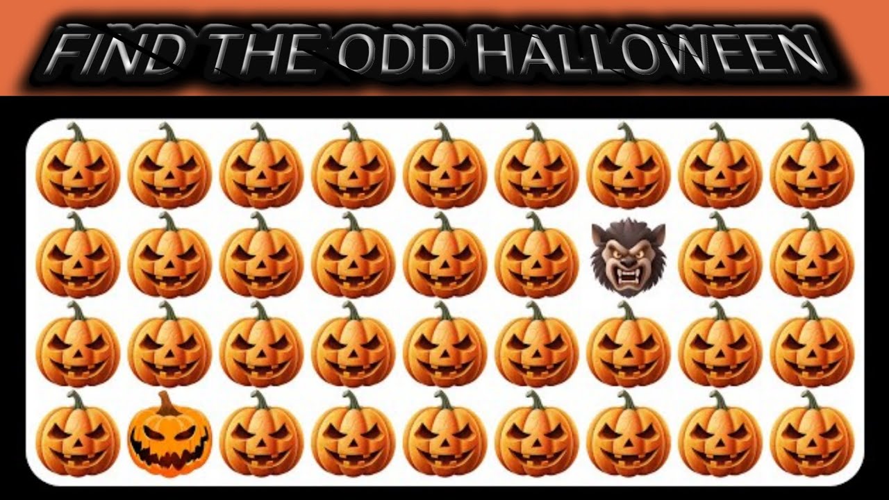 Find the odd one out Halloween edition 🎃👹 Emoji quiz - YouTube