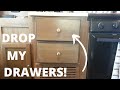 Kitchen drawers just flopping around?  SCREW it down now and you may not have this issue later.