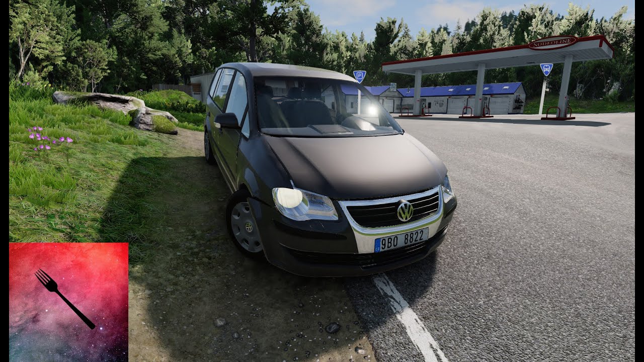 [ARCHIVNÍ VIDEO] BeamNG.drive MOD- Volkswagen Touran I facelift (1T) 2.0 TDI BKD I4 FWD M5 driving