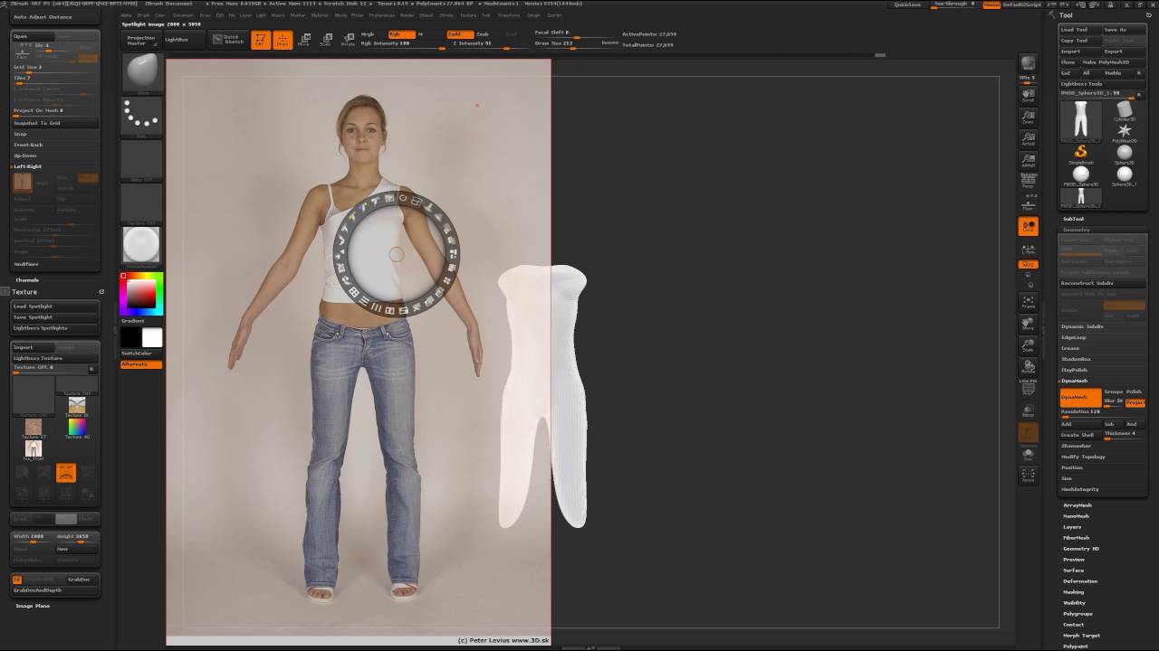 how to load reference image in zbrush