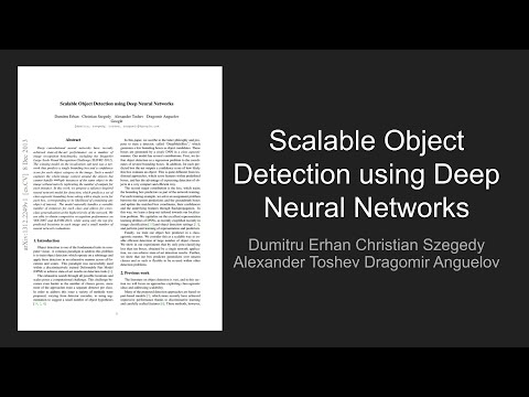 [DeepReader] MultiBox: Scalable Object Detection using Deep Neural Networks