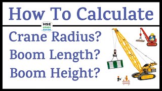 How To Calculate Crane Radius/Boom Length/Boom Height || Crane Radius || Crane Calculations