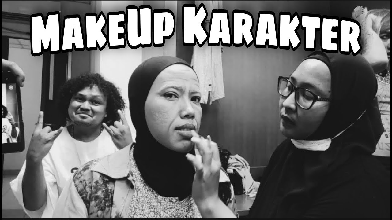 Make up kulit keriput karakter nenek tua