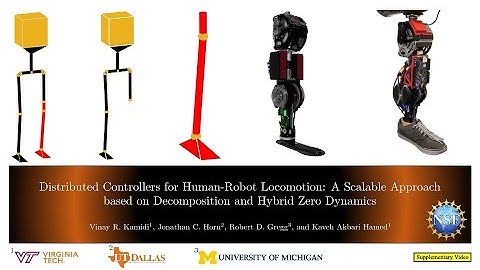 Distributed Controllers for Human-Robot Locomotion [Supplementary Video]