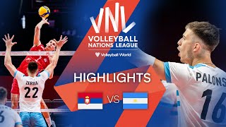 🇷🇸 SRB vs. 🇦🇷 ARG - Highlights Week 1 | Men's VNL 2022