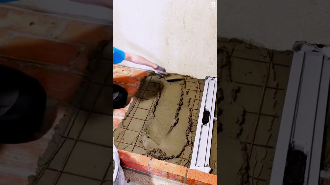 Teknik cerdas menghaluskan cor semen dengan alat sederhana 