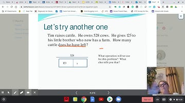 Write a number sentence (equation)