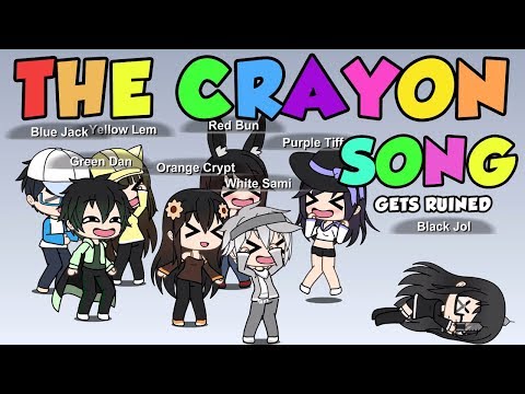 The Crayon Song Gets Ruined Gachaverse Music Video Youtube - the color song gets ruined roblox id