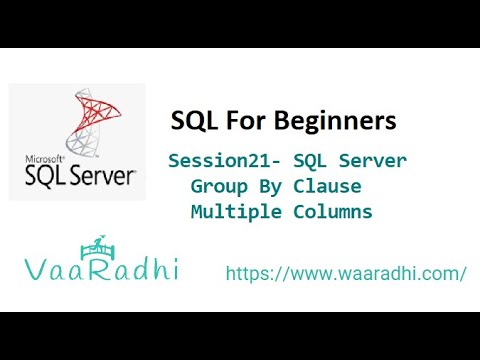 Session21 - SQL Server - Group By Clause - Multiple Columns - YouTube