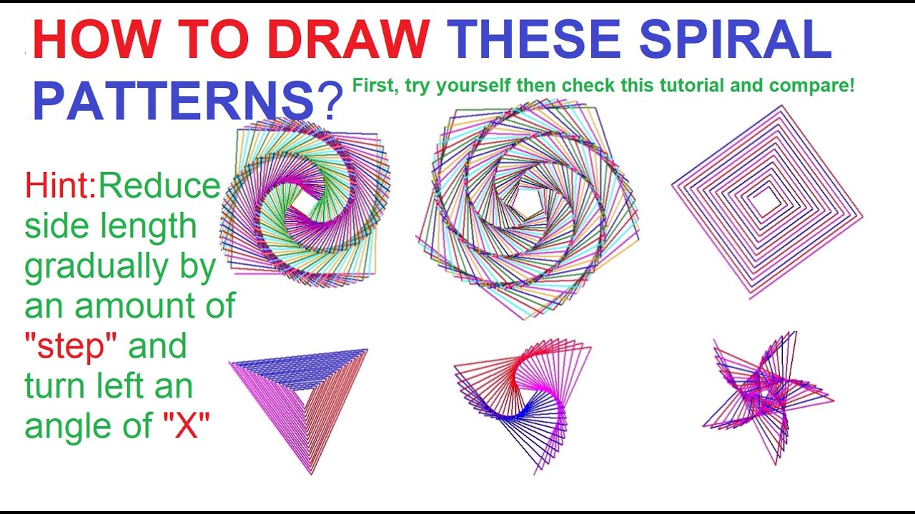 Python Turtle Graphics: Draw Multiple Spiral Patterns | Shifting Colors and Shapes #8