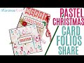 Pastel Christmas Card Folios Project Share, Mini Christmas Folio Album