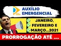 "NOVA" PRORROGAÇÃO DO AUXÍLIO EMERGENCIAL ATÉ MARÇO DE 2021? CONGRESSO DEFENDE MAS BOLSONARO...